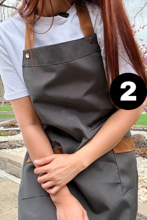 5 Embroidered Logo Apron for Hair, Nail Salon & Barber - Dust Proof, Water Proof Apron with Adjustable Trap