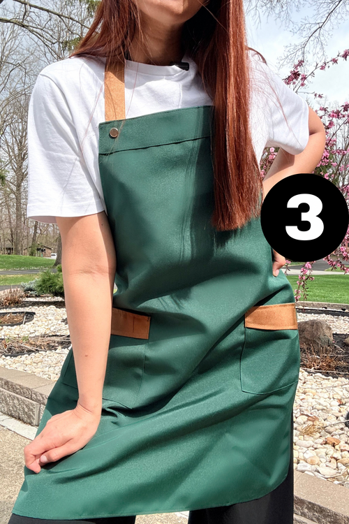 5 Embroidered Logo Apron for Hair, Nail Salon & Barber - Dust Proof, Water Proof Apron with Adjustable Trap