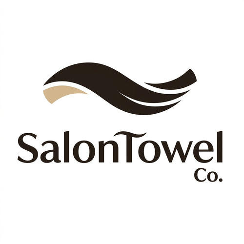 10 Lazer Print - Custom Logo - Premium Brown Microfiber Salon Towels 45 × 75 cm – Soft, Absorbent & Durable for Spa, Hair Salon & Barbershop