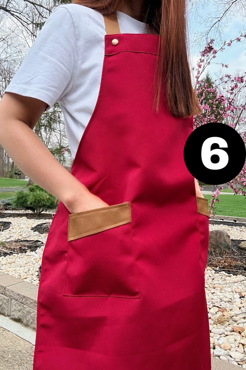 5 Embroidered Logo Apron for Hair, Nail Salon & Barber - Dust Proof, Water Proof Apron with Adjustable Trap